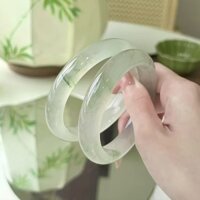 Mùa Xuân 2025 Vòng Tay Dày Nước Xanh Ẩn Trong Mùa Xuân Thủy Tinh Giả Ngọc Vòng Tay Vòng Tay Đá Ngọc Tròn Vòng Tay Hàng Có Sẵn✨2025✨#0312#