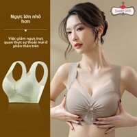 Mùa Xuân Hè Lưới Nơ Liền Mạch Kích Thước Lớn Quần Lót Push-up Áo Ngực Chống Chảy xệ