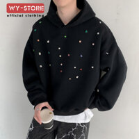 Mùa Xuân IG Dạo Phố Phong Cách Mỹ Độc Đáo Đẹp Trai Nhiều Màu Sắc Sáng Kim Cương Màu Phù Hợp Với Trang Trí Có Mũ Trùm Đầu Áo Nam hiphop Áo Khoác