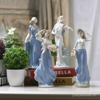 Mùa xuân mới [1623 người đã thu thập] Tủ rượu trang trí Beihanju, đồ trang trí gốm sứ hiện đại, phong cách châu Âu, tượng trang trí nữ phong cách phương Tây