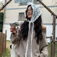 Mùa Xuân Mùa Hè Ren Tam Giác Khăn Streamer Ballet Phong Cách Ruy Băng