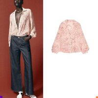 Mùa Xuân Sản Phẩm Mới Nữ Nhiều Lớp Trang Trí Hoa Drape Rời Dài Tay Ve Áo Sơ Mi 3564061