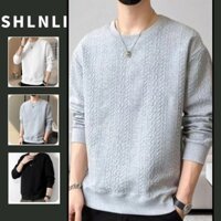 Mùa Xuân Thu Nam Ins Phong Cách Đa Năng Áo Khoác Cổ Tròn Dài Tay Rời Đế Áo Sơ Mi
