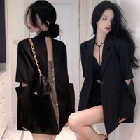 Mùa Xuân Thu Phù Hợp Với Nhỏ Phù Hợp Với Nữ Rời Cao Cấp Cảm Giác Áo Khoác Nữ Tính Rỗng 2025 Dây Phong Cách Mới Nhân Vật Dây HP1Q