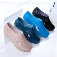 Mùa Xuân Thu Thấp Đầu Nông Miệng Chống Trơn Trượt Giày Chống Thấm Nước Nhà Bếp Đi Mưa Giày Cao Su Thời Trang Giày Đi Mưa Fema20250317