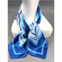 Mùa Xuân Thu Xanh Sọc Tiếp Viên Khăn Lụa Nữ Phù Hợp Với Ngân Hàng Khách Sạn Nhỏ Vuông Khăn Hiệu Suất Sự Kiện Chuyên Nghiệp