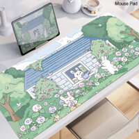 Mùa Xuân Tươi Miếng Lót Chuột Chống Trơn Trượt Văn Phòng Bàn Phím Máy Tính Miếng Lót Hoạt Hình Siêu Lớn Miếng Lót Chuột