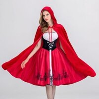 ∈Mùa xuân và mùa thu khăn choàng công chúa váy nhỏ Cô bé quàng khăn đỏ trang phục trang phục bữa tiệc cosplay trang phục