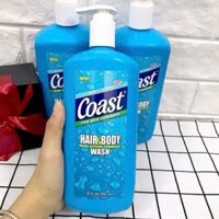 MUA1 TẶNG1-COMBO 2 CHAI 946ML Sữa Tắm - Gội Dành Cho Nam Coast Hair & Body 946ml