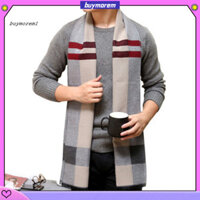 Muam Lmitated Cashmere Khăn Kẻ Sọc Nam Cho Gia Đình Khăn Dệt Kim Nam Colorfast