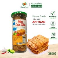 Mực cán tẩm gia vị cay hũ 280G HAPUFOOD, mực khô ăn liền hảo hạng