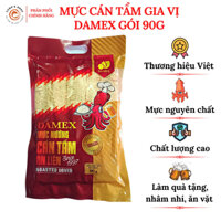 Mực cán tẩm gia vị Damex gói 90g, đồ ăn vặt thơm ngon nguyên chất