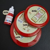 Mực chu sa hộp sắt Phi 7,4cm