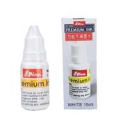 Mực dấu Shiny SI-60 màu trắng 15ml đóng trên mọi chất liệu