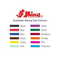Mực dấu  Shiny Supreme Ink SR...( màu đỏ đậm, vàng, cam, hồng, xanh ngọc ( Mint), xanh ngọc lam ( turquoise)