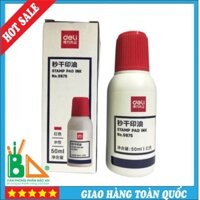 Mực Dấu Xanh Đỏ Đen Deli - Mực Dùng Con Dấu - Mã 9875