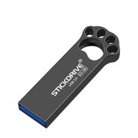 Mục Đích 64 GB USB 3.0 Độc Đáo Mèo Lòng Bàn Tay Kim Loại U Đĩa (Đen)