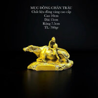 Mục đồng chăn trâu- tượng chăn trâu bằng đồng- đồ đồng phong thuỷ thờ cúng
