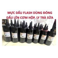 MỰC ĐÓNG DẤU FLASH CHAI TO ĐÓNG TRÊN HỘP CƠM, LY TRÀ SỮA, LY THỦY TINH, NYLON, GỖ, GẠCH MEN