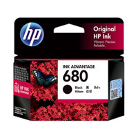 Mực hộp in phun HP 680 Black F6V27AA (Dùng cho máy DeskJet1110/1115/2130/2135/3630/4520/4650)