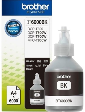 Mực in Brother BT6000Bk, Black Ink bottle (BT6000Bk)