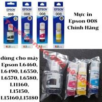 Mực in Epson 008 Chính Hãng                         &nbsp(&nbspĐen 127ml - T06G100 - Epson L6460, L6490, L6550, L6570, L6580, L11160, L15150, L15160,L15180&nbsp)