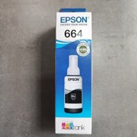 Mực in Epson C13T664100 Black - Dùng cho máy L110/L120/L121/L220/L310/L350/L360/L365/L550/L1300 Hàng Epson chính hãng