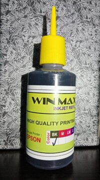 Mực in epson chính hãng winmax 100ml ( đen BK) dùng cho tất cả các dòng máy in phun epson