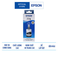 Mực In Epson T774 Black Ink Bottle Màu In Bền Bỉ