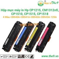 Mực in laser màu CB540A, CB541A, CB542A, CB543A dùng máy in Hp CP1215, HP CM1312nfi,HP CP1510 ,CP1515n, HP CP1518- 125A