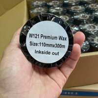 Mực in mã vạch, giấy than in mã vạch, ruy băng Wax Ribbon Premium W121/NW21 110mmx300m