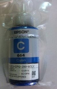 Mực in màu chính hãng sử dụng cho máy in Epson L360-Mực màu xanh