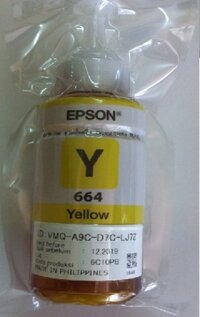Mực in màu chính hãng sử dụng cho máy in Epson L360-Mực màu vàng