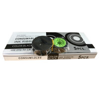 MỰC IN ỐNG LỒNG ĐÁNH SỐ  MAX LM-380390550 MÀU ĐEN - HỘP 5 CUỘN - HÀNG NHẬP KHẨU