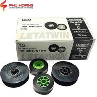 Mực in ống Max LM-IR50B, Xuất xứ Nhật Bản, rộng 12mm dài 110 mét, màu đen, ống lồng đầu cốt LM-550A, LM-550E, LM-550A2