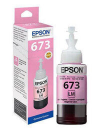 Mực in phun màu đỏ nhạt Epson L800, L805, L850, L1800 (Epson T6736 Light Magenta Ink Cartridge)