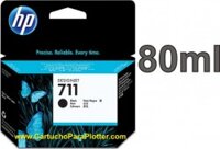 Mực in Phun màu HP 711 Black (CZ133A) Ink Cartridge 80 ml – Màu đen – Dùng cho máy in HP T520