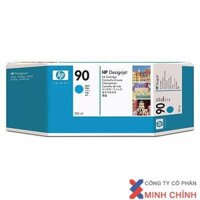 Mực in phun màu HP 90 400-ml Cyan DesignJet Ink Cartridge (C5061A)