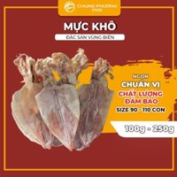 Mực khô CHUNGPHUONG đặc sản biển Hạ Long Quảng Ninh dày mình chất lượng size 90 - 110 con gói 100g, 250g