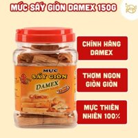 Mực Khô Mực Cuộn Sấy Giòn Tẩm Gia Vị Damex 150g Mực Khô tẩm gia vị giòn ngon đậm đà