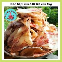 Mực Khô nhỏ,mực khô size nhỏ (110 -120con 1kg). Mực Khô to bằng 4 ngón tay