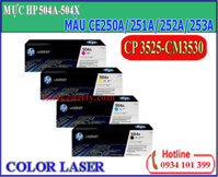 Mực laser màu CE250A | CE251 | CE252 | CE253[Giá KM từ 1xxx]