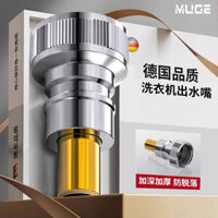 Múc Máy Giặt Tự Động Vòi Khớp Thép Không Gỉ Adapter Vòi Đa Năng 4 Điểm Đầu Vào Nước Phụ Kiện Daquan