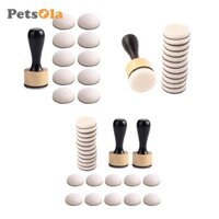 Mực Mini Trộn Bọt Thay Thế Đổ Lại Bọt Biển Dập Nổi Stencil Trắng Domed