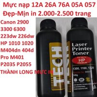 Mực nạp 12A hàng chính hãng Alphacartridge dành cho hộp mực 26A 05A 49A FX9  máy in Canon 2900 3000 3300 6300 251dw 252dw HP 1010 1020 2055 Pro 400 m402 m402nw 1230