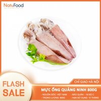 Mực Ống Câu Quảng Ninh Tươi Nguyên Con Khay 800G/1KG - Hải Sản Cao Cấp NatuFood [Chỉ Giao HN]