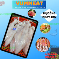 Mực ống làm sạch size to 2-4 con (khay 1kg)