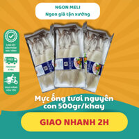 Mực ống tươi nguyên con 500g NGON meli Giao Ship Hàng Hỏa Tốc Tại Hà Nội