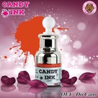 Mực phun môi collagen Candy Đỏ Cam OE1