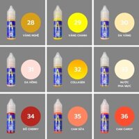 Mực phun xăm Charm màu  Cam sữa số 35